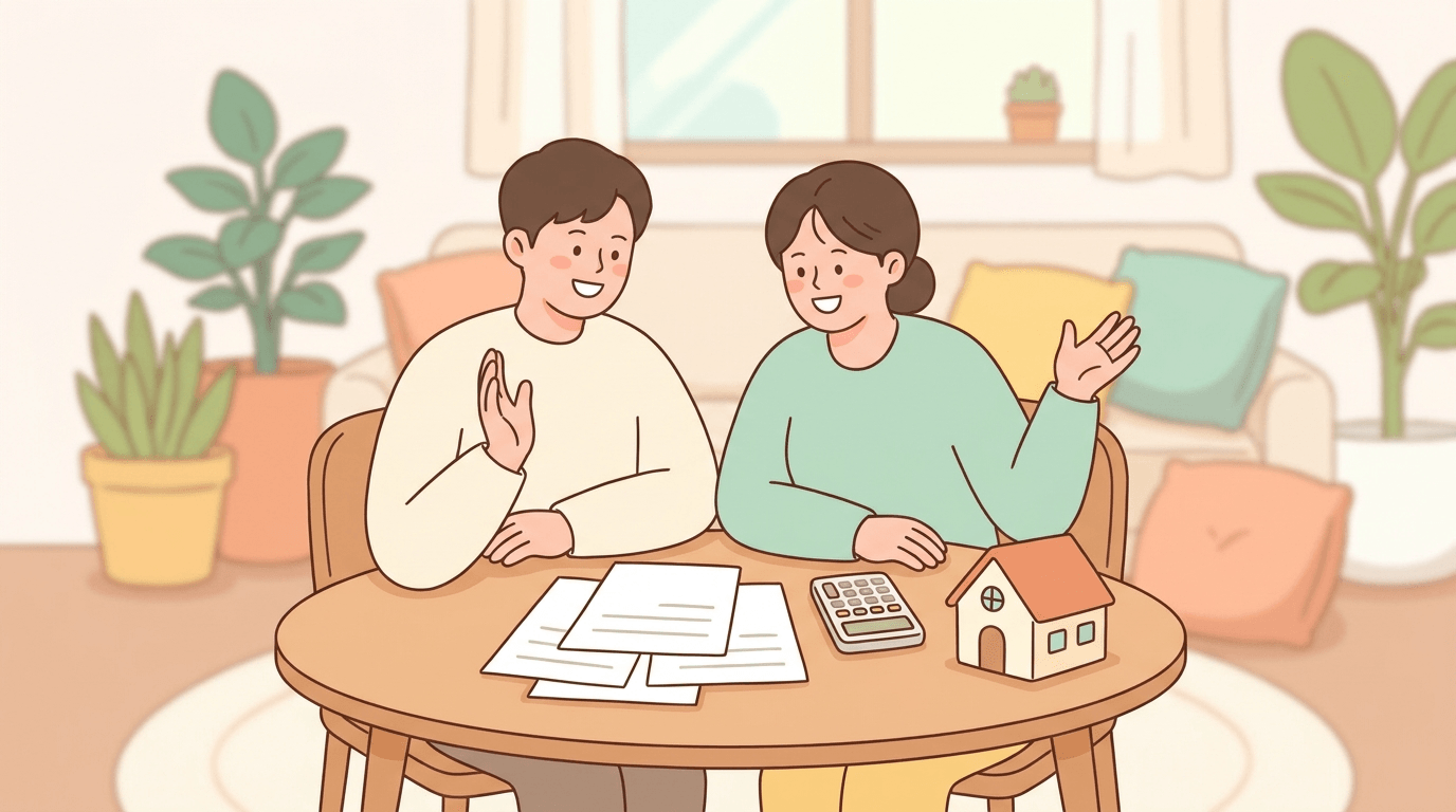 보금자리론 실거주 의무 확인하는 부부