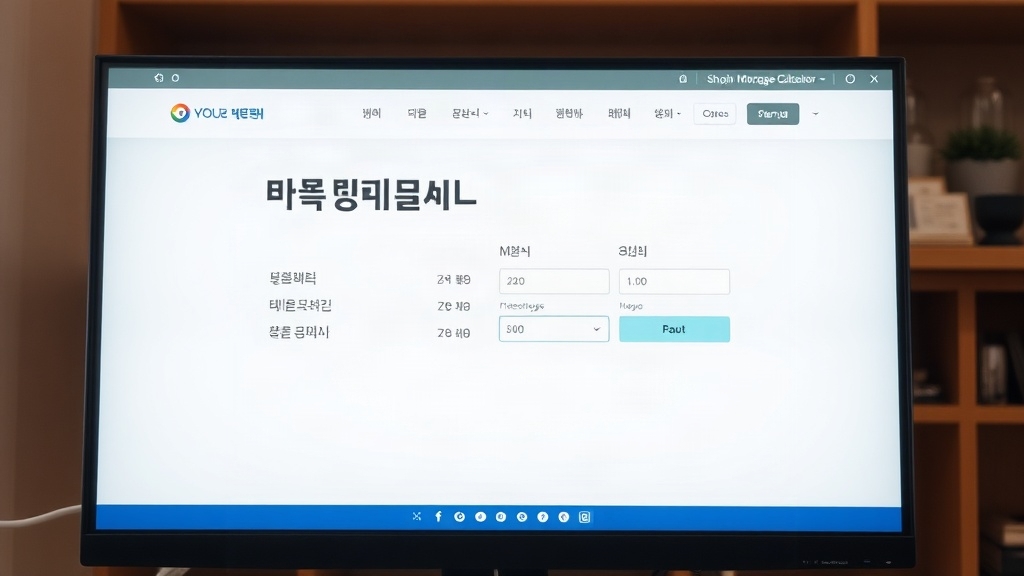 한국주택금융공사 보금자리론 계산기 화면
