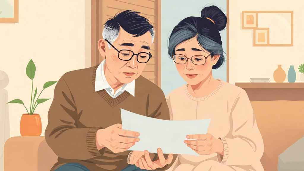 기초연금 수급 자격과 금액 - 기초연금 수급 자격 확인하는 노부부