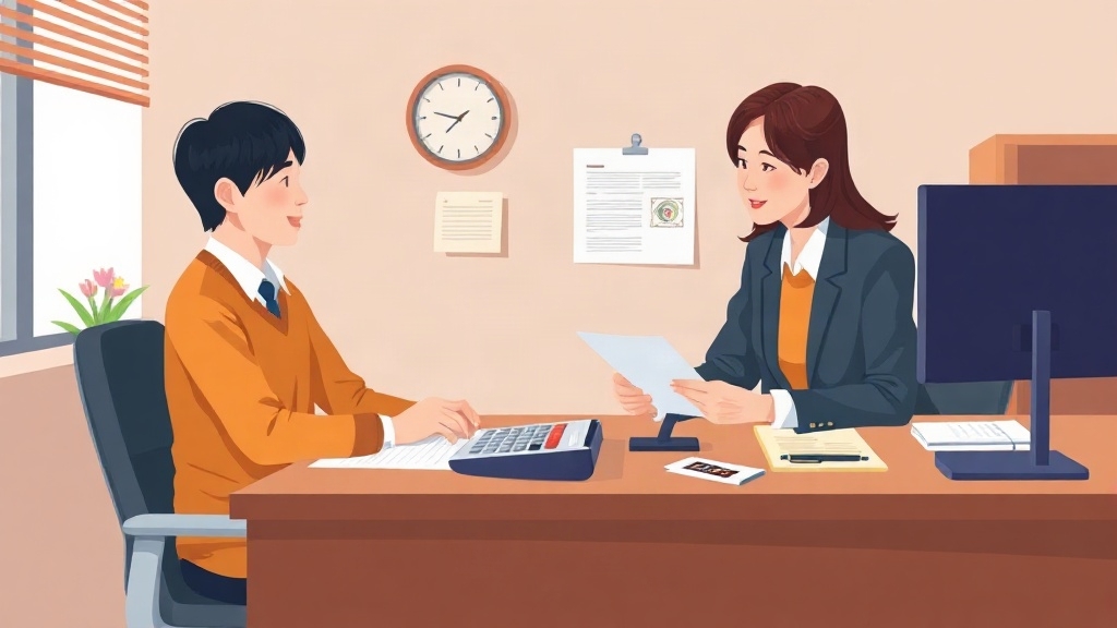 증여세 신고방법 - 증여세 신고 세무사 상담 장면